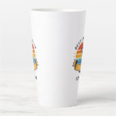 Beste ingenieur van de marinedag Golf Fan Latte Mok (Voorkant)