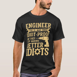 Beste Ingenieurskunst Voor Mannen Vrouwen Werktuig T-shirt