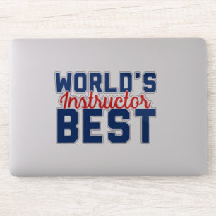 Beste instructeur van de wereld sticker