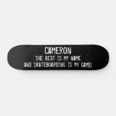 Beste Is Mijn Naam Custom Grunge Skateboard (Horizontaal)