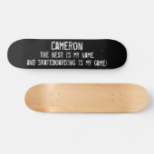 Beste Is Mijn Naam Custom Grunge Skateboard (Horizontaal)
