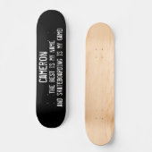 Beste Is Mijn Naam Custom Grunge Skateboard (Voorkant)