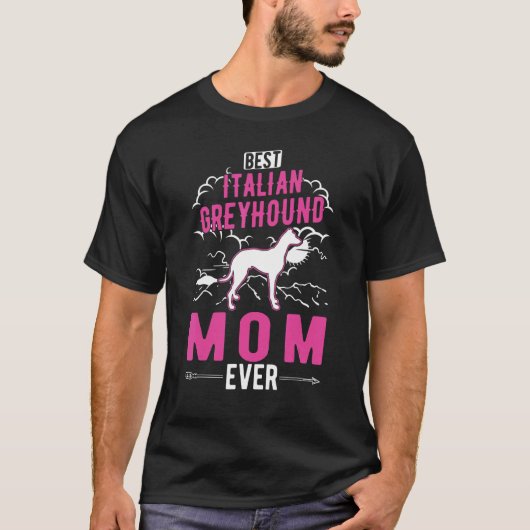 Beste Italiaanse Greyhound Mam Ever T-shirt (Voorkant)