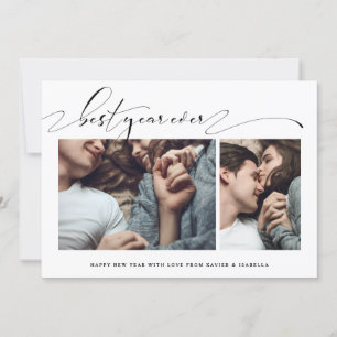 Beste jaar ooit 2-fotocollage - nieuwjaarskaart feestdagenkaart