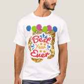 Beste Jaar Ooit Gouden Sparkle Ballonnen T-shirt (Voorkant)