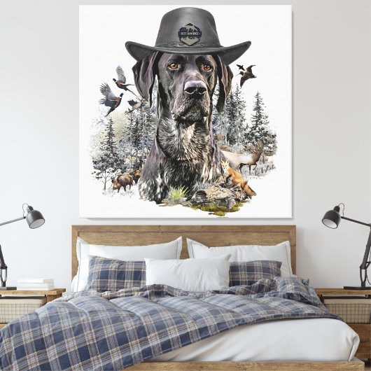 Beste jachthonden (SAP) Canvas Afdruk (Insitu (Slaapkamer))