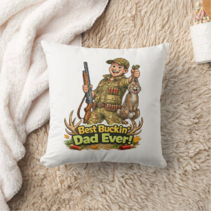 Beste jachtvader ooit grappig jachtcadeau-idee kussen
