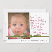 Beste Jesus Wine Crayon notitie Foto Christmas Kaa (Voorkant)