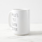 Beste jeugdpastoor ter wereld koffiemok (Voorkant links)