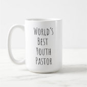Beste jeugdpastoor ter wereld koffiemok (Links)