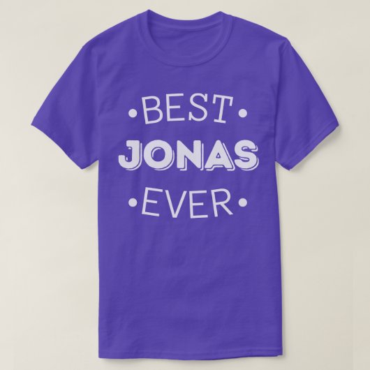 Beste Jonas Ever Funny Jonas voornaam T-shirt (Design voorkant)