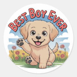 Beste jongen ooit ronde sticker