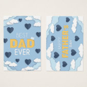 Beste Kaart van pa Ever Cute Vaderdag (Voorkant /achterkant)
