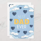 Beste Kaart van pa Ever Cute Vaderdag (Voorkant / Achterkant)