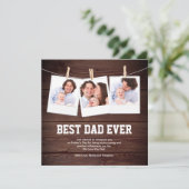 Beste Kaart voor Foto Collage Vaderdag (Staand voorkant)