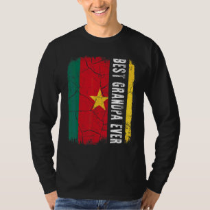 Beste Kameroense opa ooit Kameroen Vlag vader T-shirt