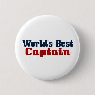 Beste kapitein werelden ronde button 5,7 cm