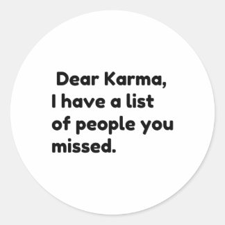 Beste Karma Ronde Sticker