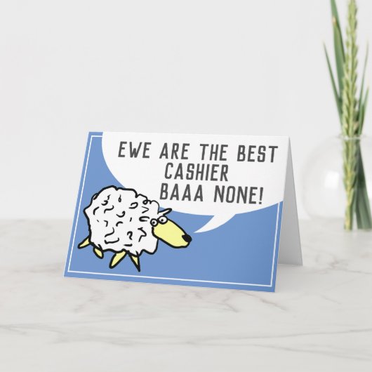 Beste kassierbalk: geen schapen kaart (Voorkant)