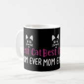 Beste Kat Aller Tijden Schattige Minimalistische T Koffiemok (Voorkant links)