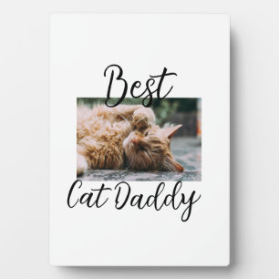 Beste kat Daddy ouders huisdier foto papa mama een Fotoplaat