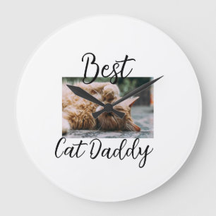Beste kat Daddy ouders huisdier foto papa mama een Grote Klok