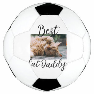 Beste kat Daddy ouders huisdier foto papa mama een Voetbal