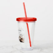 Beste kat mam: aangepaste Moederdag kat foto Acryl Drinkbeker (Links)