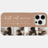 Beste kat mam: aangepaste Moederdag kat foto Case-Mate iPhone Case (Achterkant (horizontaal))