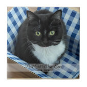 Beste kat mam ooit aangepaste foto en tekst tegeltje (Voorkant)