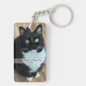 Beste kat mam ooit aangepaste foto & tekst Sleutel Sleutelhanger (achterkant)