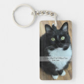 Beste kat mam ooit aangepaste foto & tekst Sleutel Sleutelhanger (Voorkant)