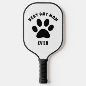 Beste kat mam ooit aangepaste tekst aangepast pickleball paddle (Voorkant)