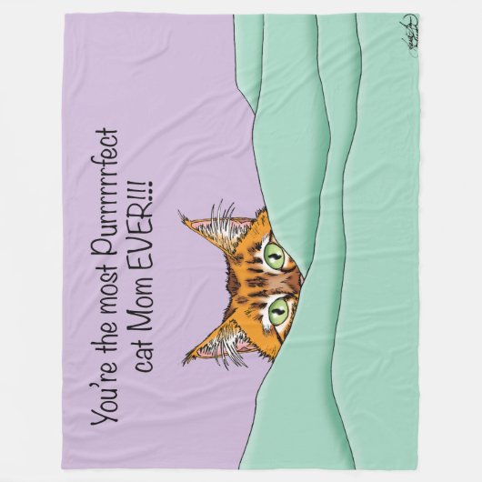 Beste kat mam ooit! Moederdag Fleece Deken (Voorkant)