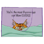 Beste kat mam ooit! Moederdag Groot Cadeauzakje (Achterkant)