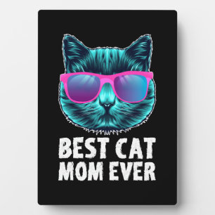Beste kat mam ooit schattig grappige bril fotoplaat