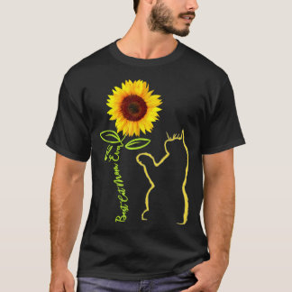 Beste kat mam ooit - zonnebloem - Moederdag cadeau T-shirt