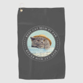 Beste kat-mam op basis van een klassieke eenvoudig golfhanddoek (Voorkant)