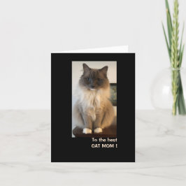 Beste kat mam voor Moederdag Kaart