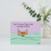 Beste kat mama ooit! briefkaart (Staand voorkant)