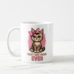 Beste Kat Mama Ooit, Grappige Tabby Kat Moeder Koffiemok