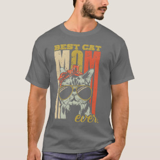 Beste kat moeder ooit kat moeder cadeau jongen t-shirt