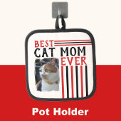 Beste kat moeder ooit toevoegen foto rood pannenlap