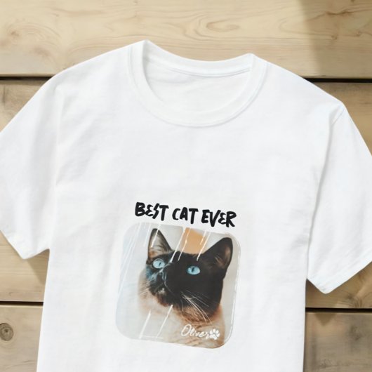Beste Kat Ooit Huisdier Modern Grunge Cool Photo P T-shirt