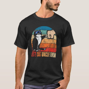Beste kat oom ooit grappige kat zonnebril vuist bu t-shirt