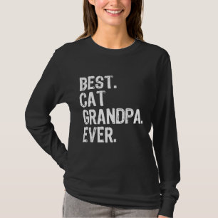 Beste kat opa ooit grappig cool cadeau Vaderdag T-shirt