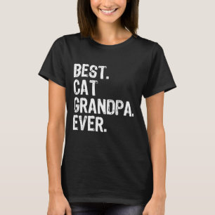 Beste kat opa ooit grappig cool cadeau Vaderdag T-shirt