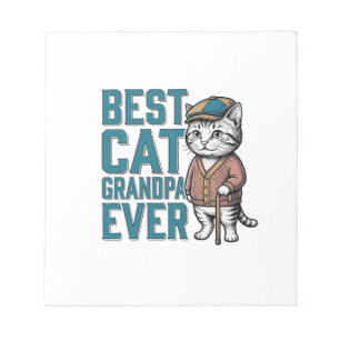Beste Kat Opa Ooit Vintage Kat Opa Shirt De Notitieblok