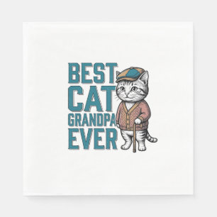 Beste Kat Opa Ooit Vintage Kat Opa Shirt De Servet