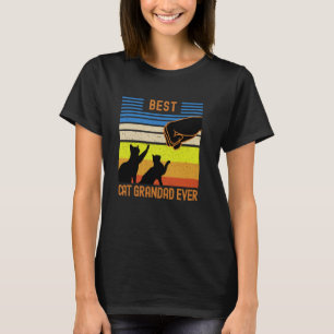 Beste kat opa ooit vuistbum voor opa t-shirt